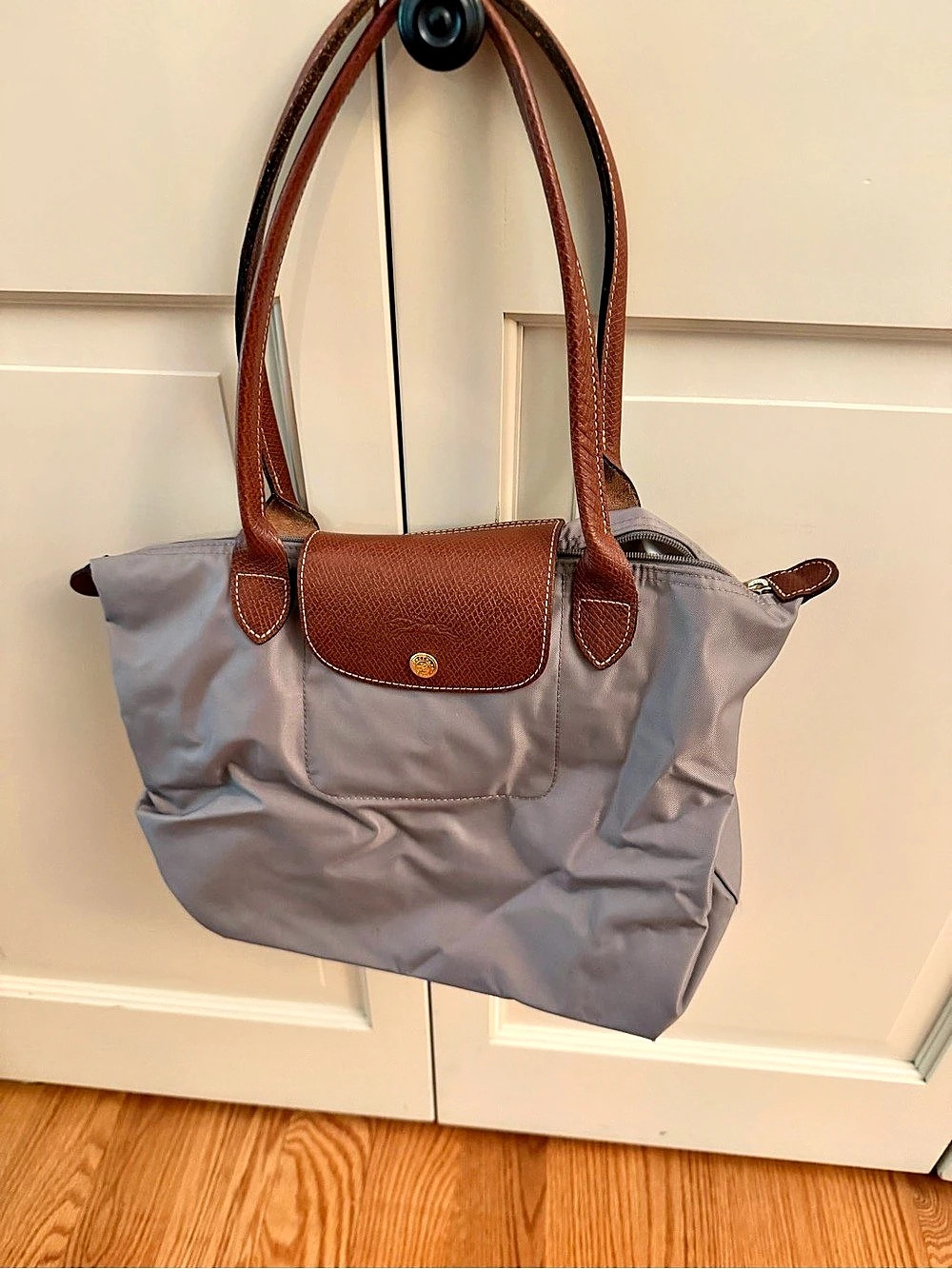 Longchamp Le Pliage mediumOriginal Shoulder Tote Bag Gray